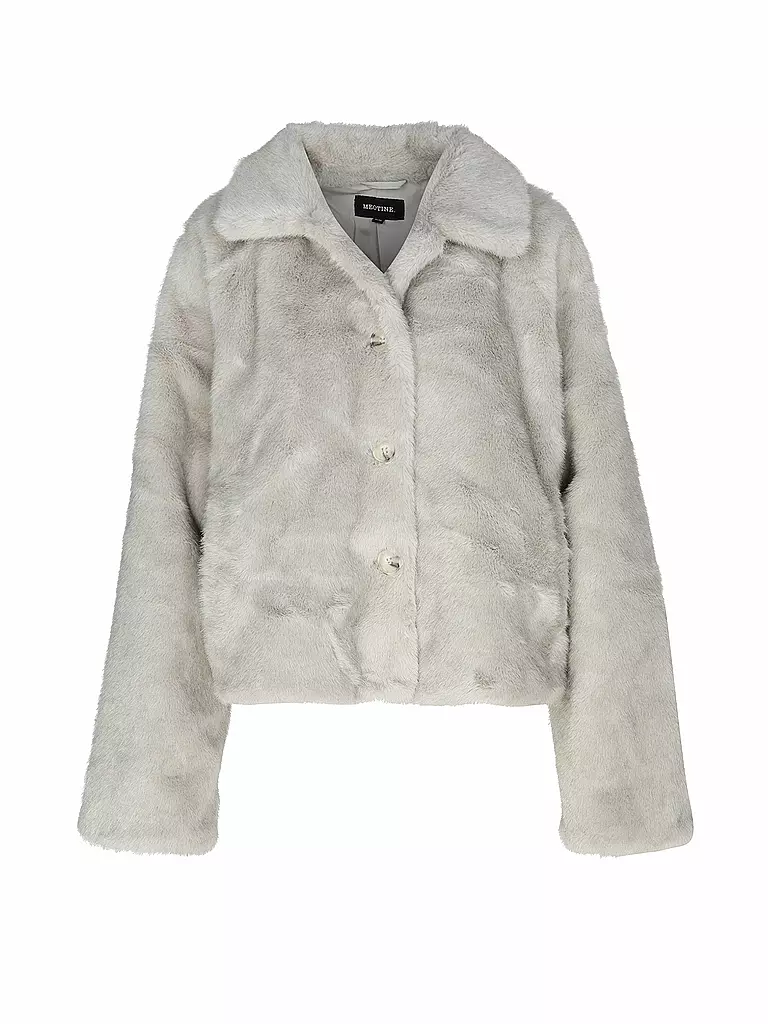 MEOTINE | Giacca in pelliccia sintetica | Grigio chiaro