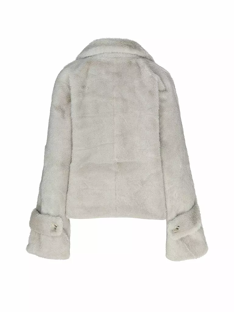 MEOTINE | Giacca in pelliccia sintetica | Grigio chiaro