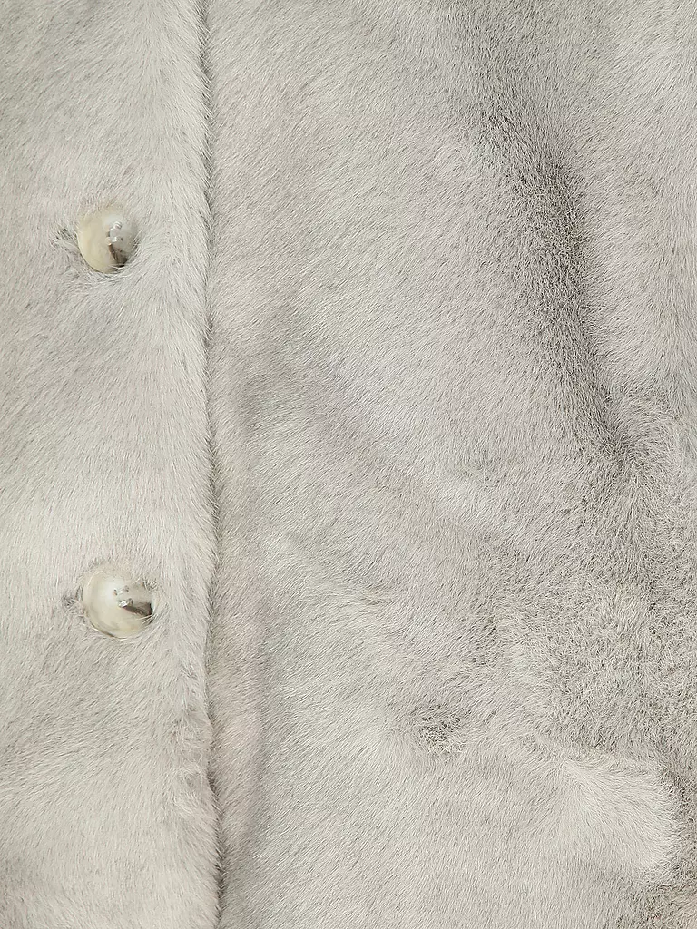 MEOTINE | Giacca in pelliccia sintetica | Grigio chiaro