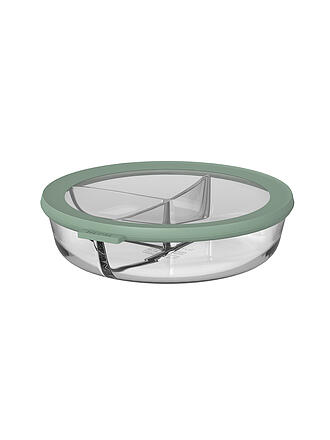 MEPAL | Porta pranzo Bento Bowl a 3 scomparti 250+250+500 ml Vetro/Salvia Nord