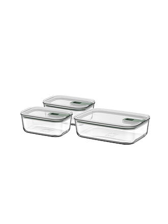 MEPAL | Set di contenitori per alimenti in vetro 3 pz. EASYCLIP 2X700ml/1,5L Vetro /Nd. Salvia