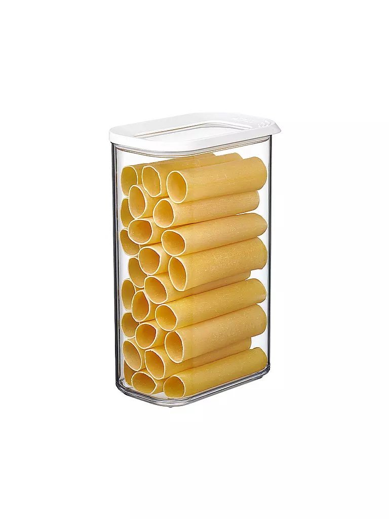 MEPAL | Contenitore MODULA 2l Bianco | Trasparente