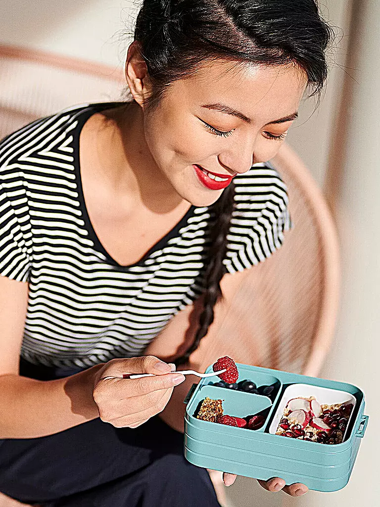 MEPAL | Lunchbox BENTO Midi Take a Break 18,5x12cm Vivid Blua | Blu scuro