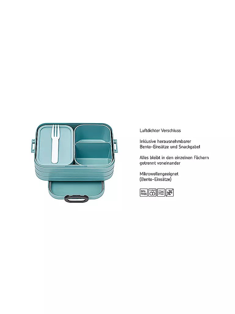 MEPAL | Lunchbox BENTO Midi Take a Break 18,5x12cm Vivid Mauve | 