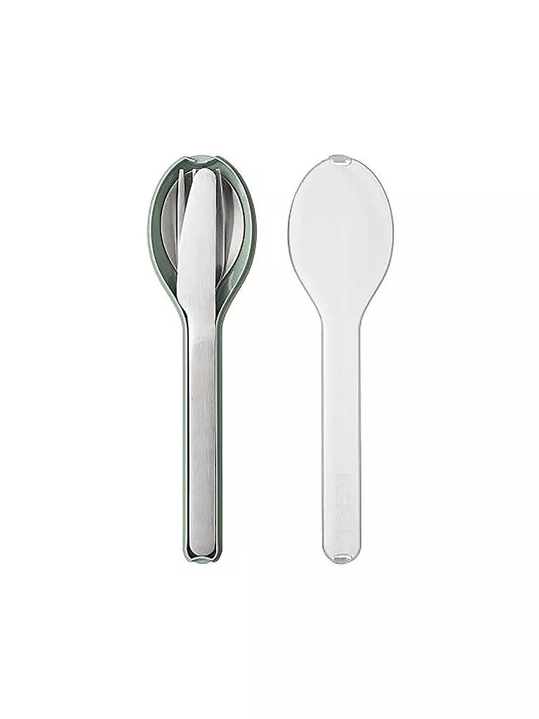 MEPAL | Set di posate ELLIPSE, 3 pezzi, Nordic Sage | Verde