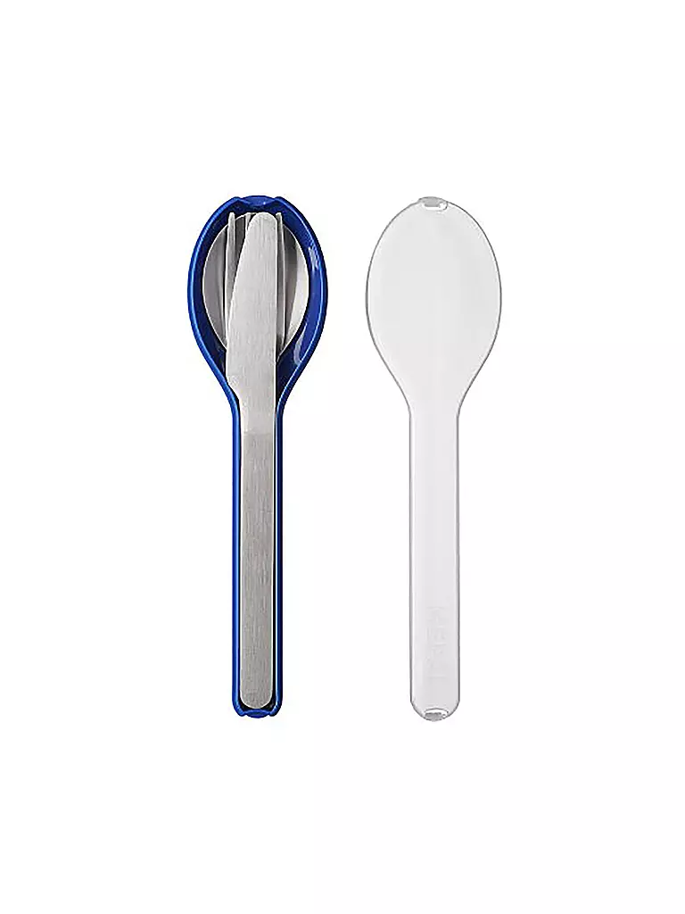 MEPAL | Set di posate ELLIPSE, 3 pezzi, Vivid Blue | Blu scuro