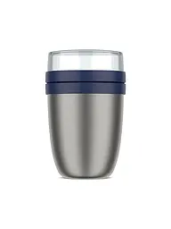 MEPAL | Thermo-Lunchpot Ellipse 0,5/0,2l Edelstahl Vivid mauve | Blu scuro