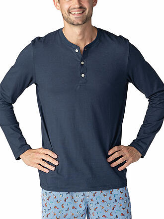 MEY | Maglia pigiama a maniche lunghe yacht blue