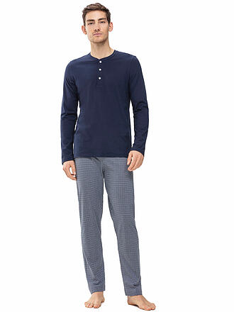MEY | Maglia pigiama a maniche lunghe yacht blue