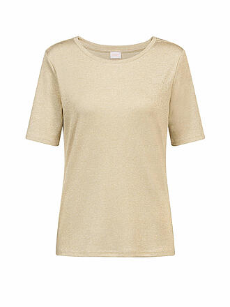 MEY | T-Shirt SPARKLING RIB golden shine