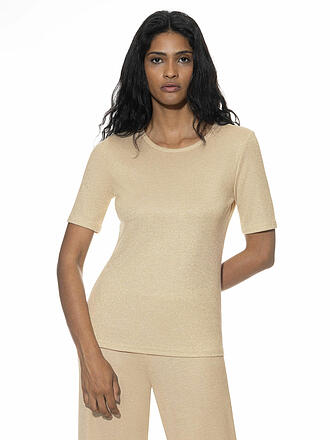 MEY | T-Shirt SPARKLING RIB golden shine
