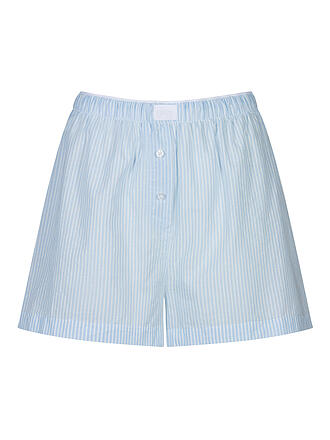 MEY | Pyjamashorts COTTON STRIPES powder blue
