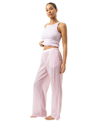 MEY | Pantaloni da pigiama COTTON STRIPES rosa tenue