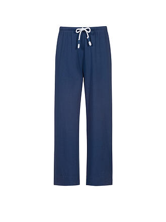 MEY | Pantaloni da pigiama 7/8 SOLID LOVE blue zodiac