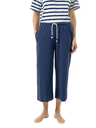 MEY | Pantaloni da pigiama 7/8 SOLID LOVE blue zodiac