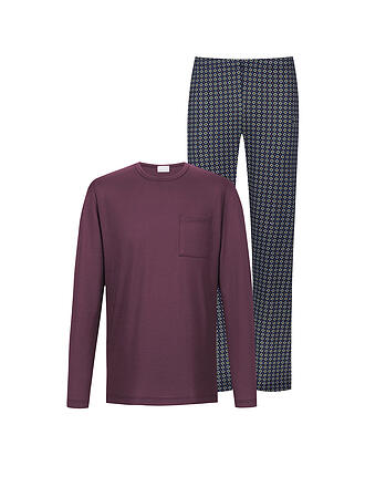 MEY | Pigiama EVENING GEO oxblood