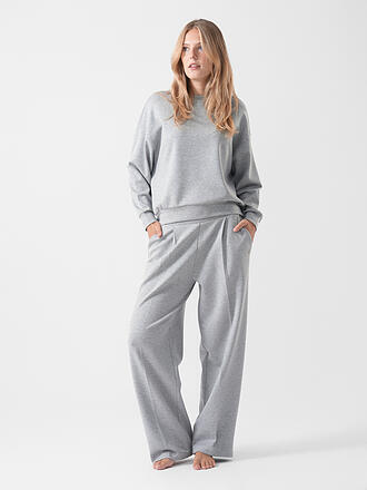MEY | Loungewear Sweater PURE SOFTNESS melange grigio argento
