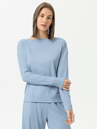 MEY | Pigiama a maniche lunghe CASUAL RIB powder blue