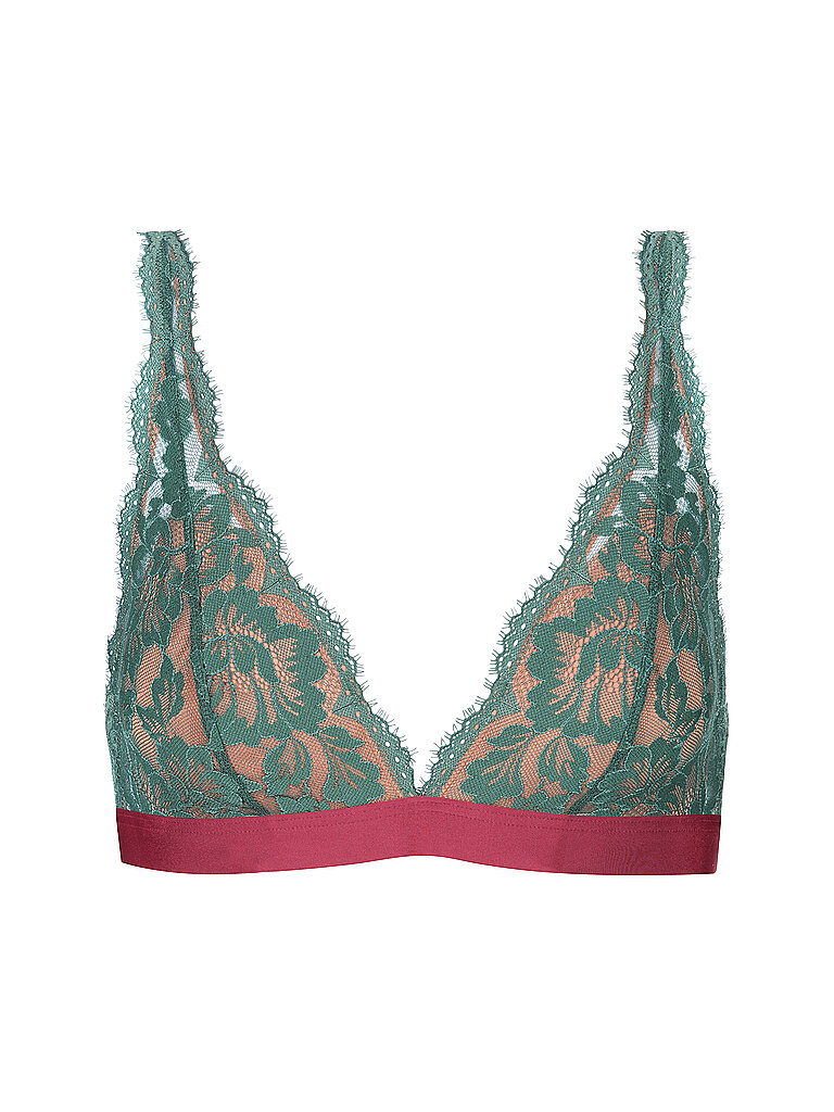 Reggiseno senza ferretto Triangle BH POETRY VOGUE beau deluxe rosso scuro XS