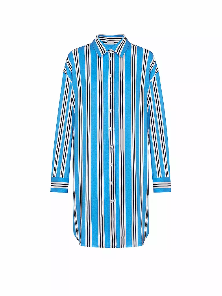MEY | Camicia da notte - Sleepshirt CALMING STRIPES | Blu chiaro