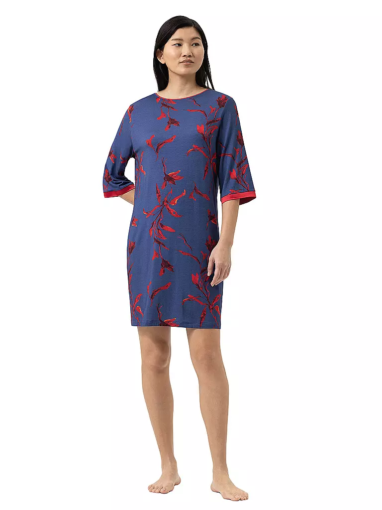 MEY | Camicia da notte - Sleepshirt ROYAL GARDEN Astral Night | Blu