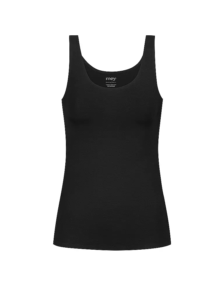 MEY | Canotta SIMPLY INVISIBLE nera | Nero