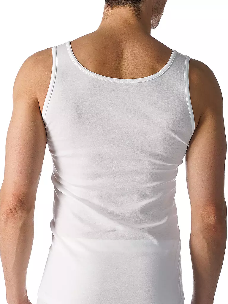 MEY | Canotta sportiva casual in cotone bianca | 