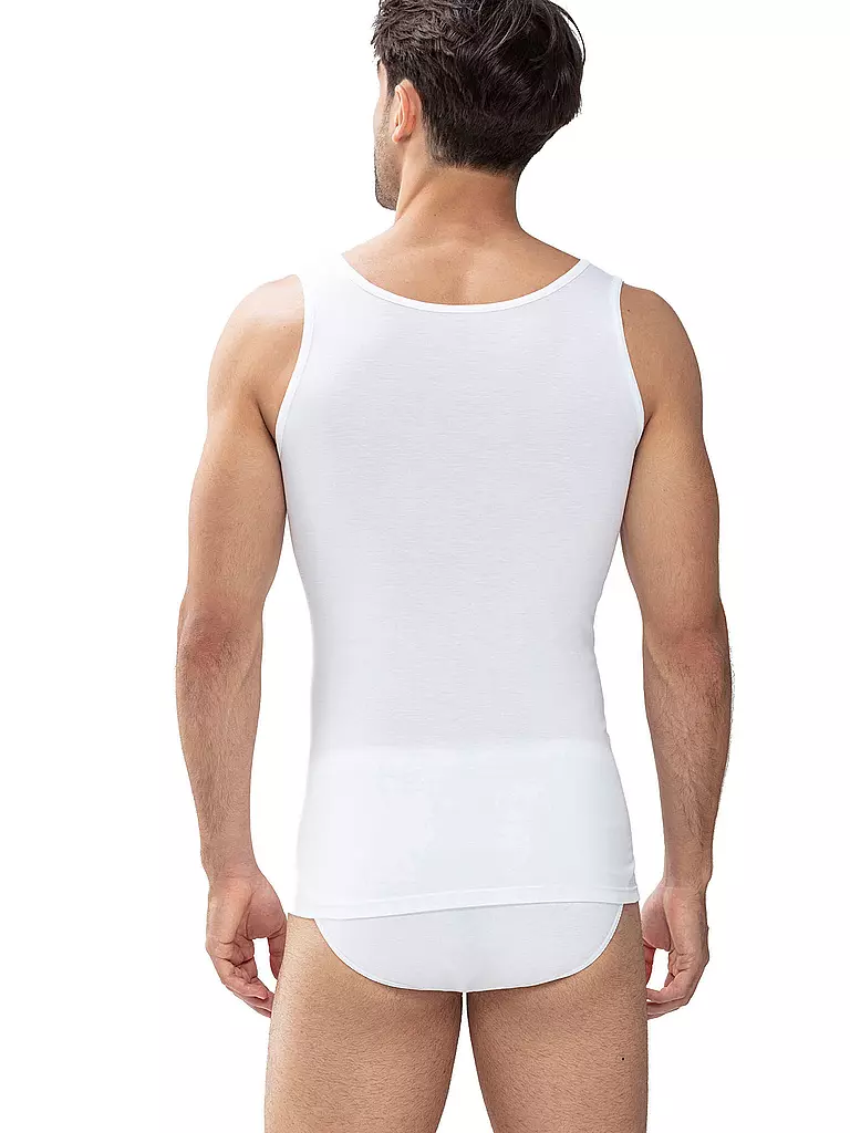 MEY | Canotta sportiva casual in cotone bianca | 