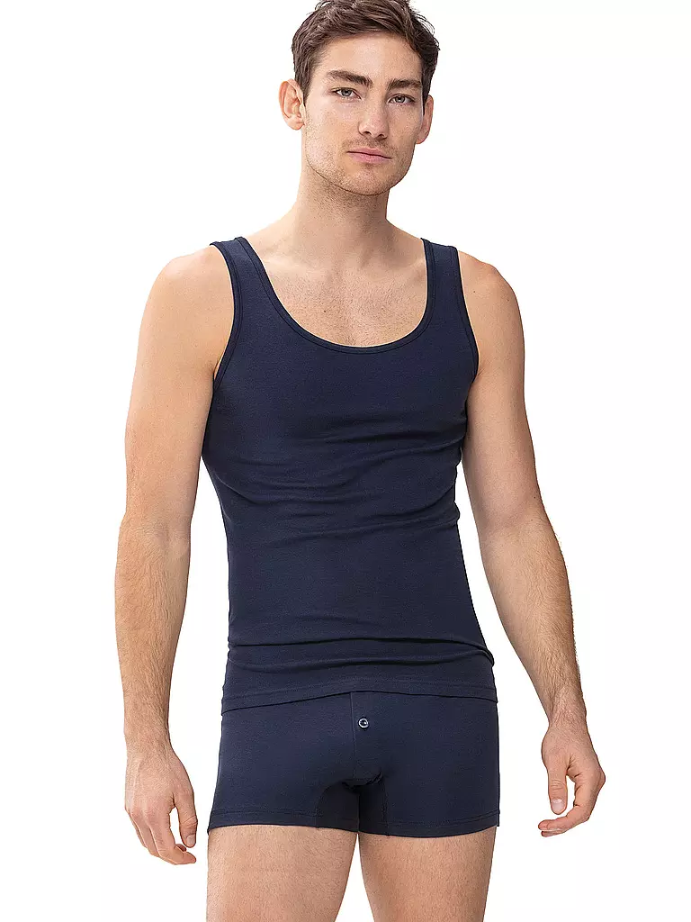 MEY | Canotta sportiva casual in cotone blu yacht | Blu
