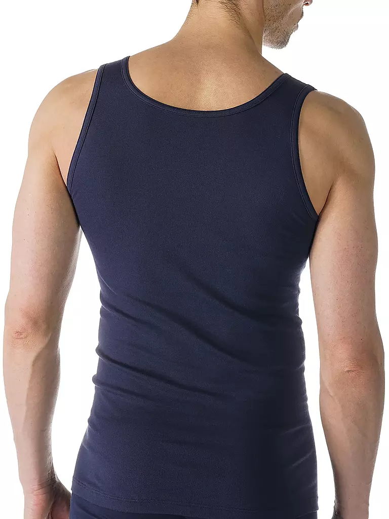 MEY | Canotta sportiva casual in cotone blu yacht | 