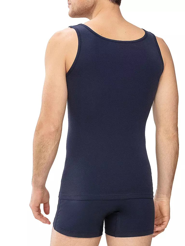 MEY | Canotta sportiva casual in cotone blu yacht | 