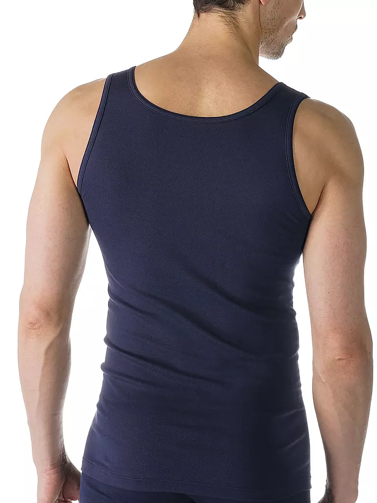 MEY | Canotta sportiva casual in cotone blu yacht | 