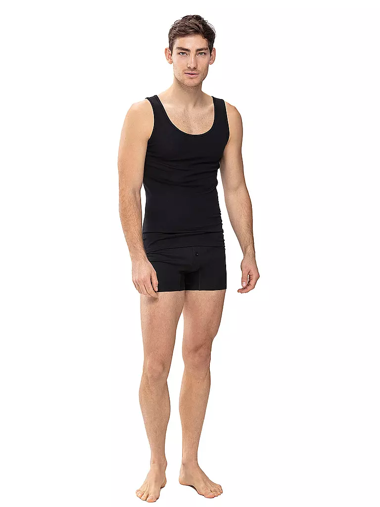 MEY | Canotta sportiva casual in cotone nera | Nero