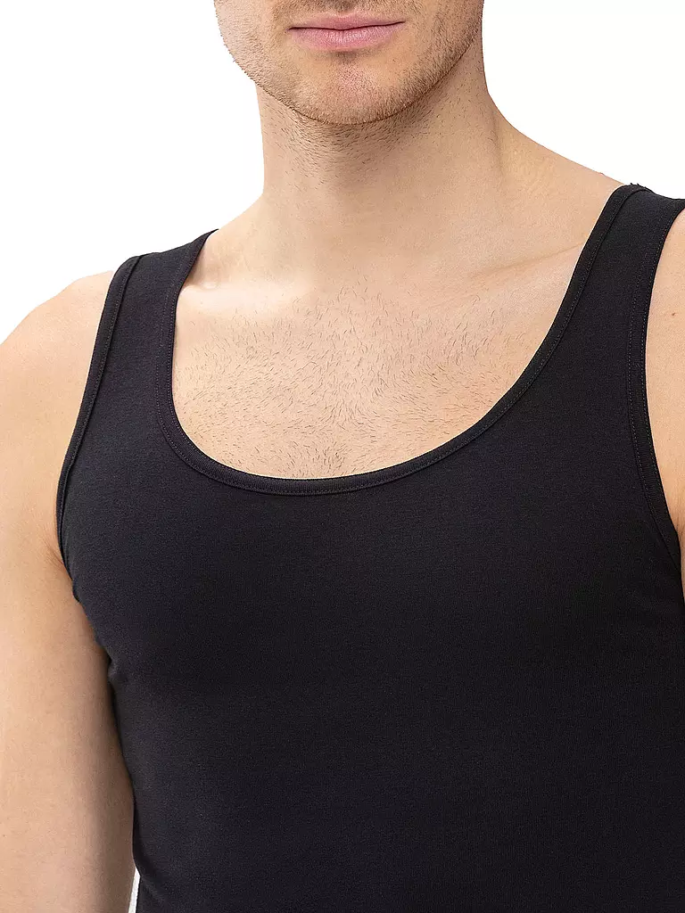 MEY | Canotta sportiva casual in cotone nera | 