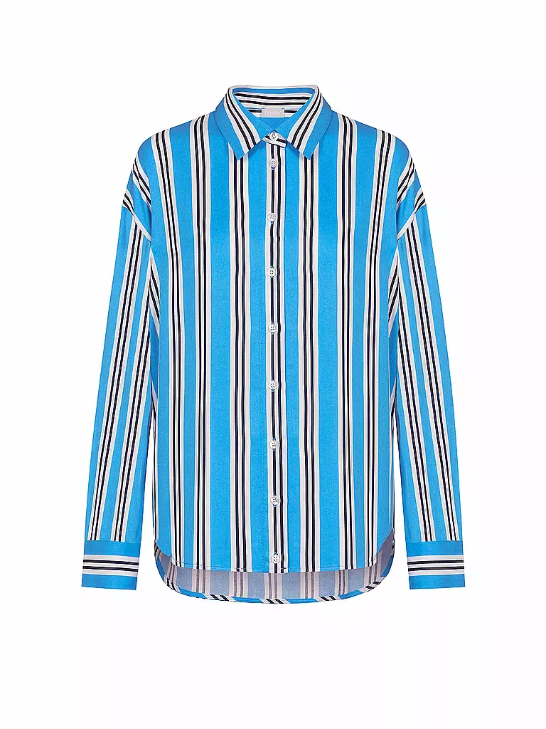 MEY | Langarmshirt CALMING STRIPES | Blu chiaro