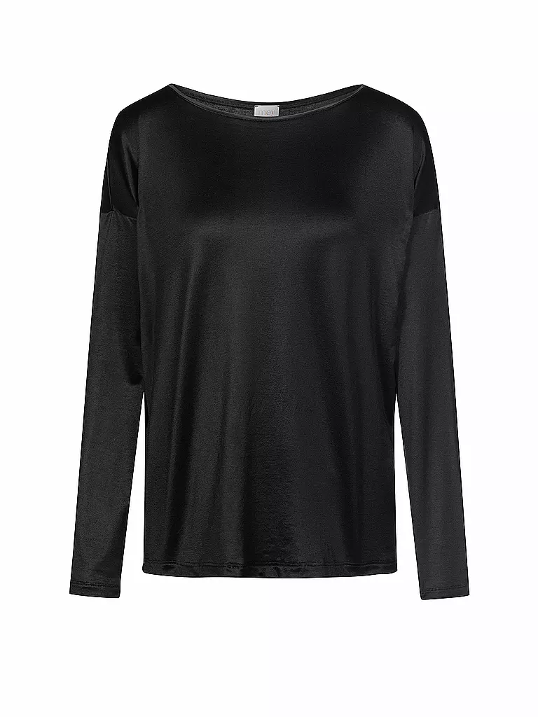 MEY | Langarmshirt NIGHT GLOW nero | Nero