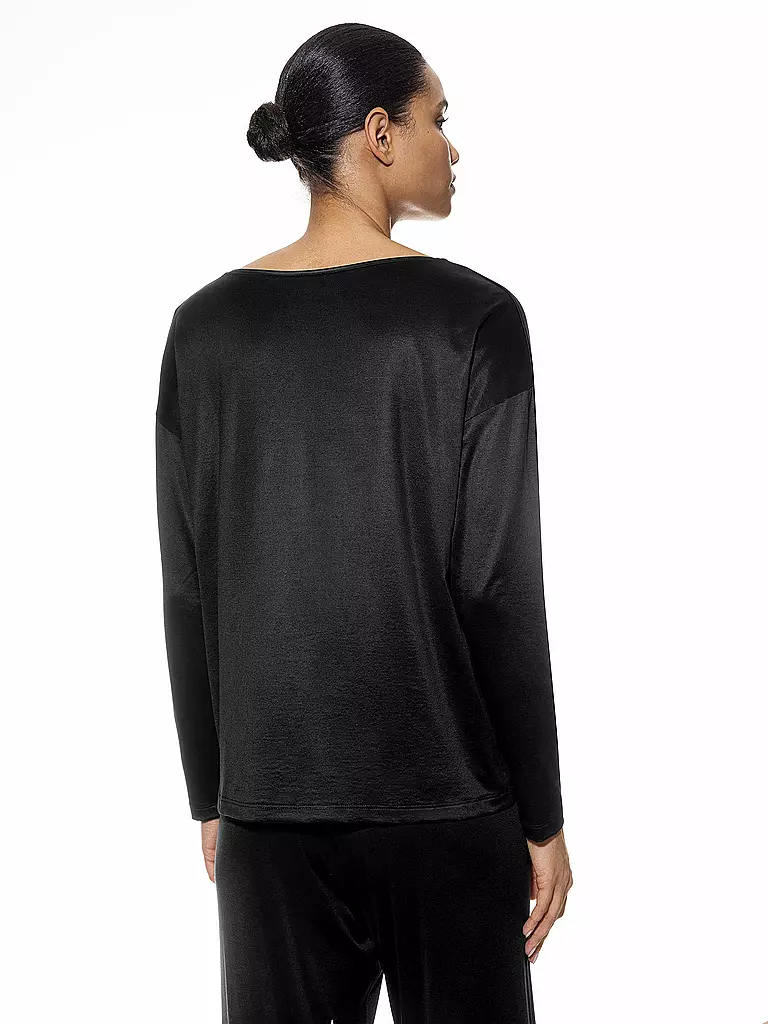MEY | Langarmshirt NIGHT GLOW nero |