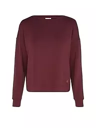 MEY | Felpa loungewear SMOOTH | Rosso scuro