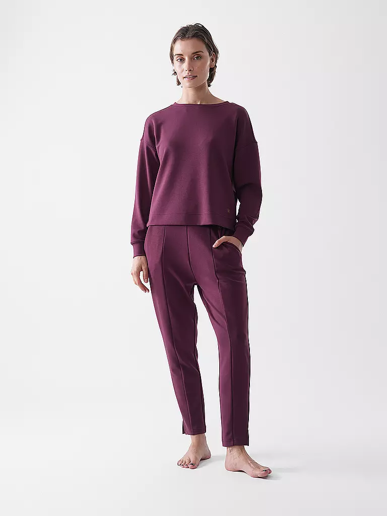 MEY | Loungewear Sweater PURE SOFTNESS | Rosso scuro