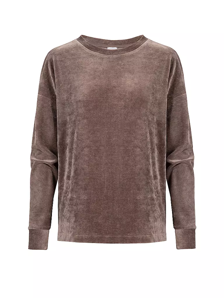 MEY | Loungewear Sweater VELVET DREAM | Marrone chiaro