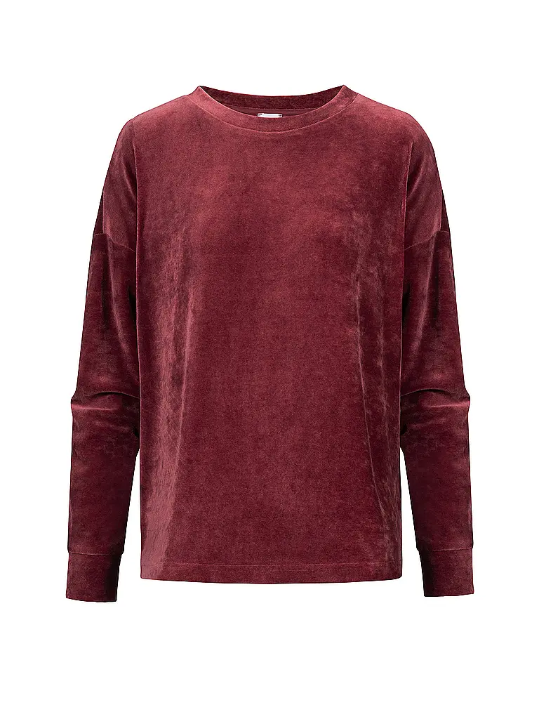 MEY | Loungewear Sweater VELVET DREAM | Rosso scuro