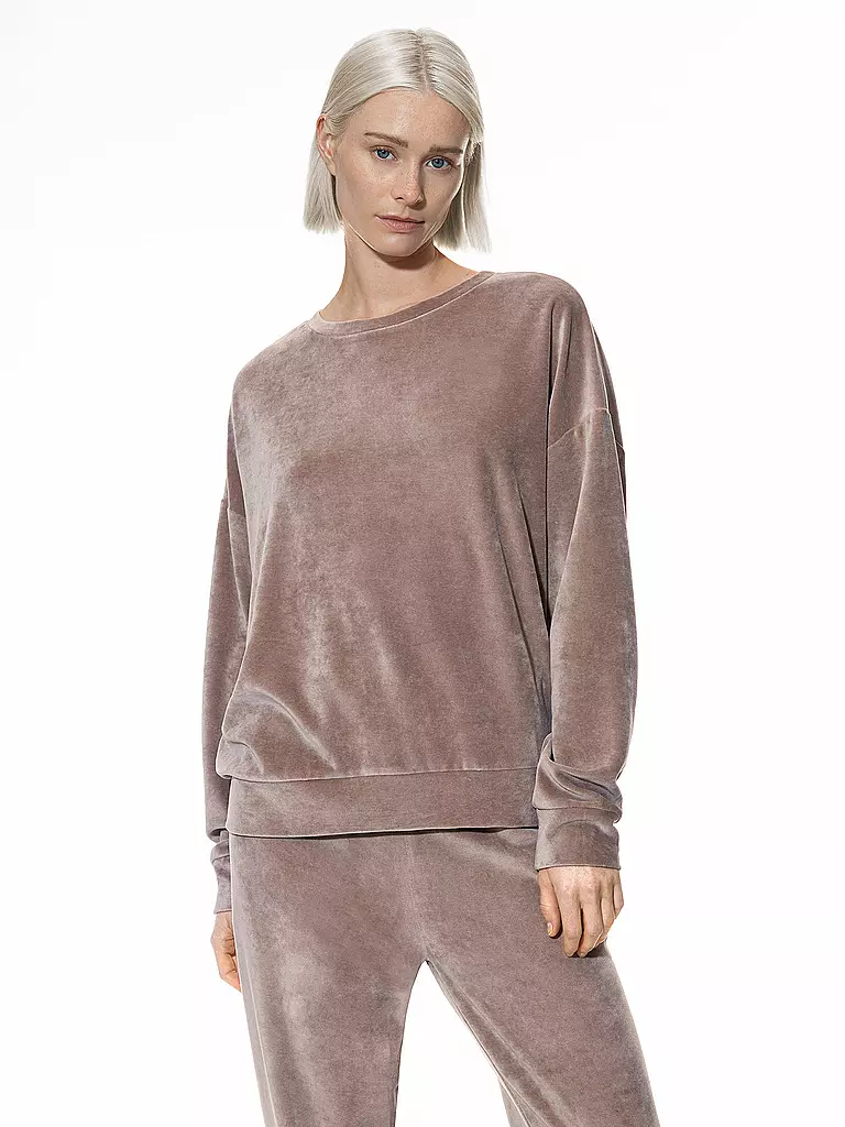 MEY | Loungewear Sweater VELVET DREAM | Marrone chiaro