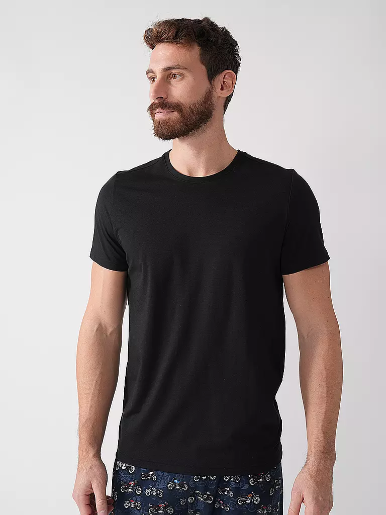 MEY | Loungewear T-Shirt MAGLIA schwarz | Nero