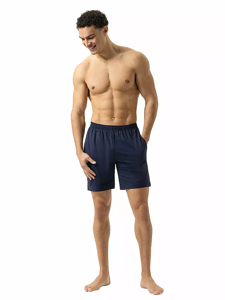 MEY | Pantaloncini da pigiama | Blu scuro