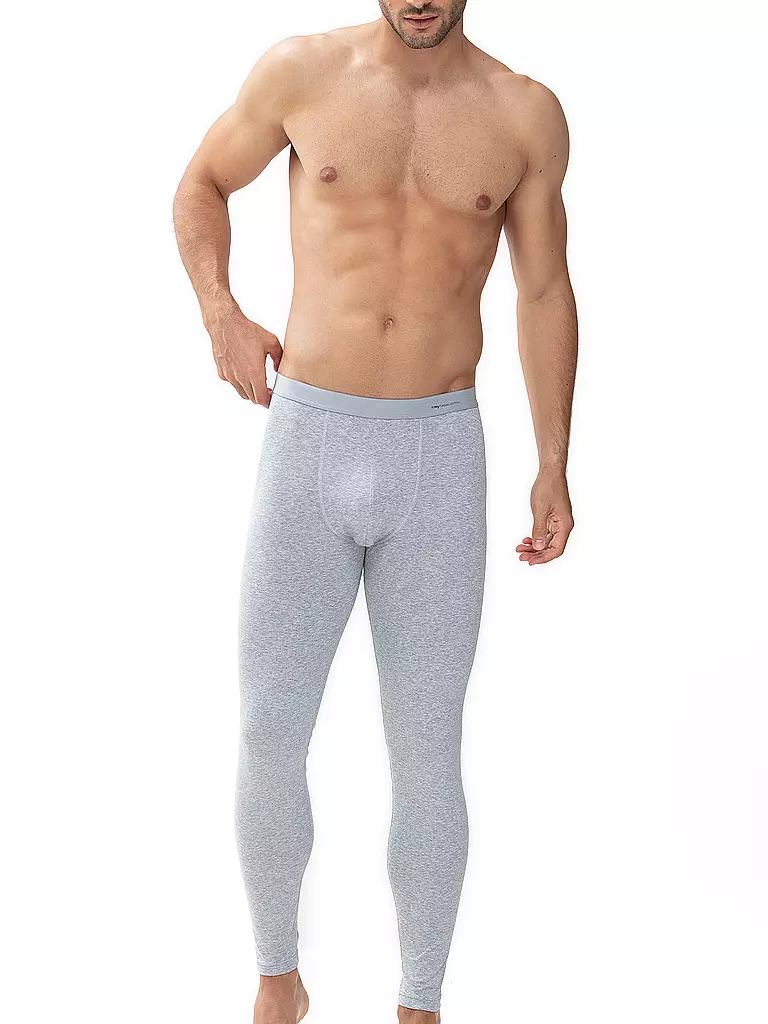 MEY | Pantalone lungo intimo grigio chiaro mélange | Grigio chiaro