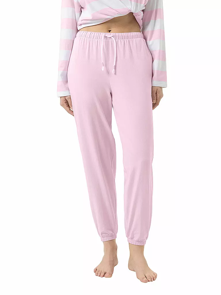 MEY | Pantaloni da pigiama 7/8 SOLID LOVE | Rosa