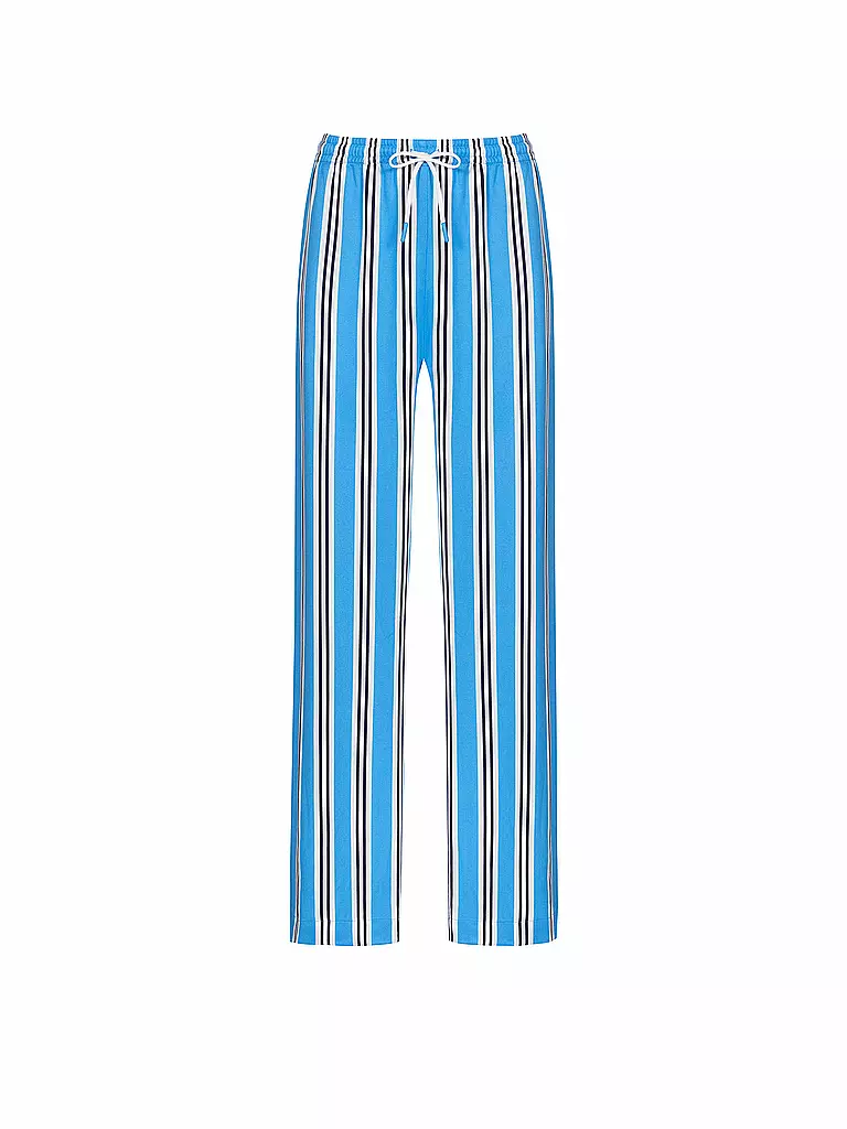MEY | Pantaloni da pigiama CALMING STRIPES | Blu chiaro