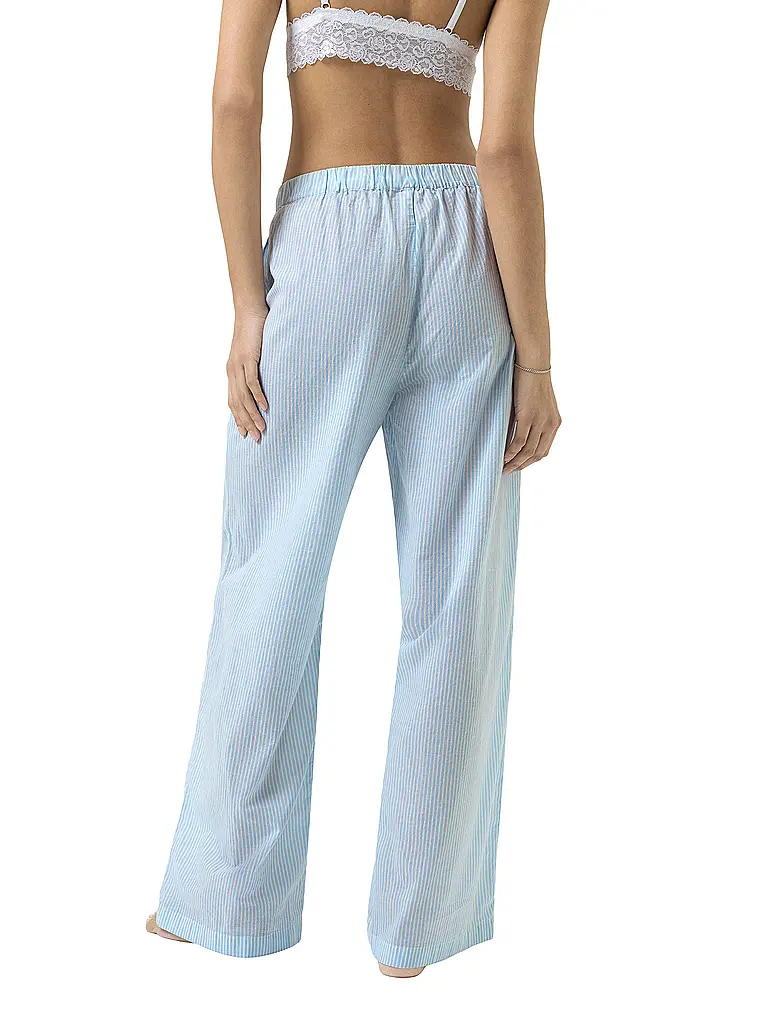 MEY | Pantaloni da pigiama COTTON STRIPES azzurro polvere | 