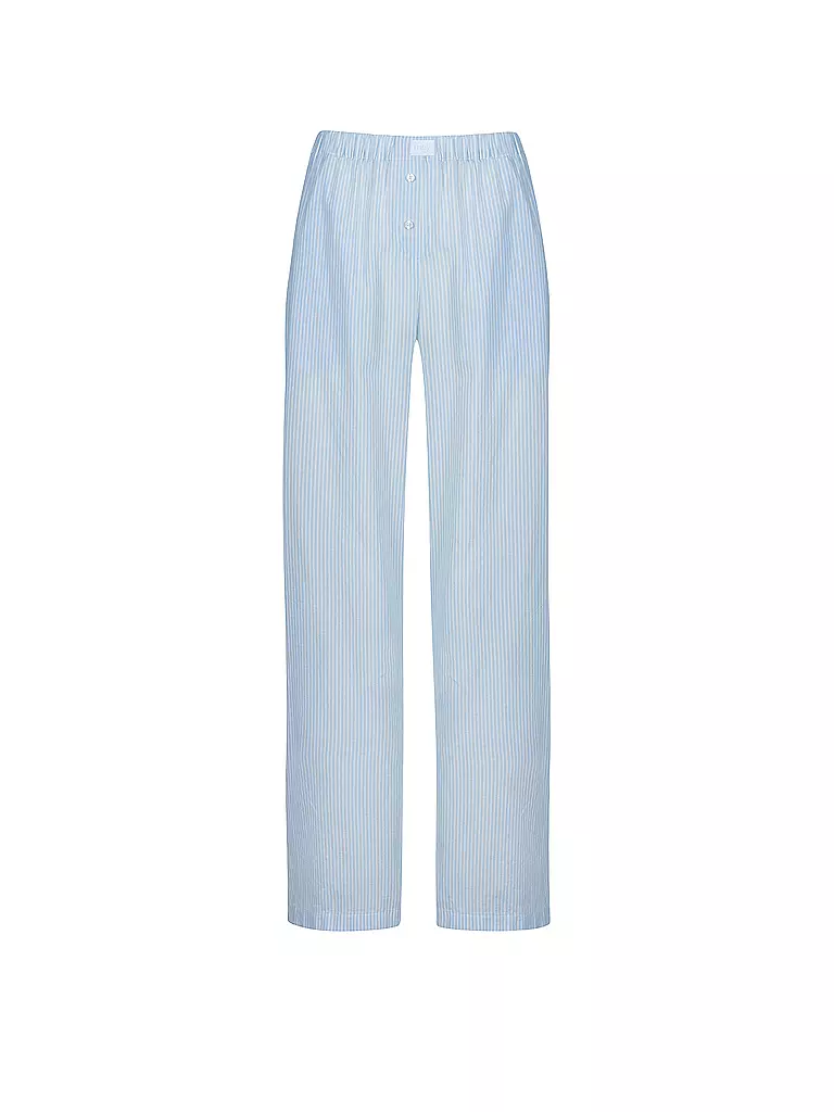 MEY | Pantaloni da pigiama COTTON STRIPES | Blu chiaro