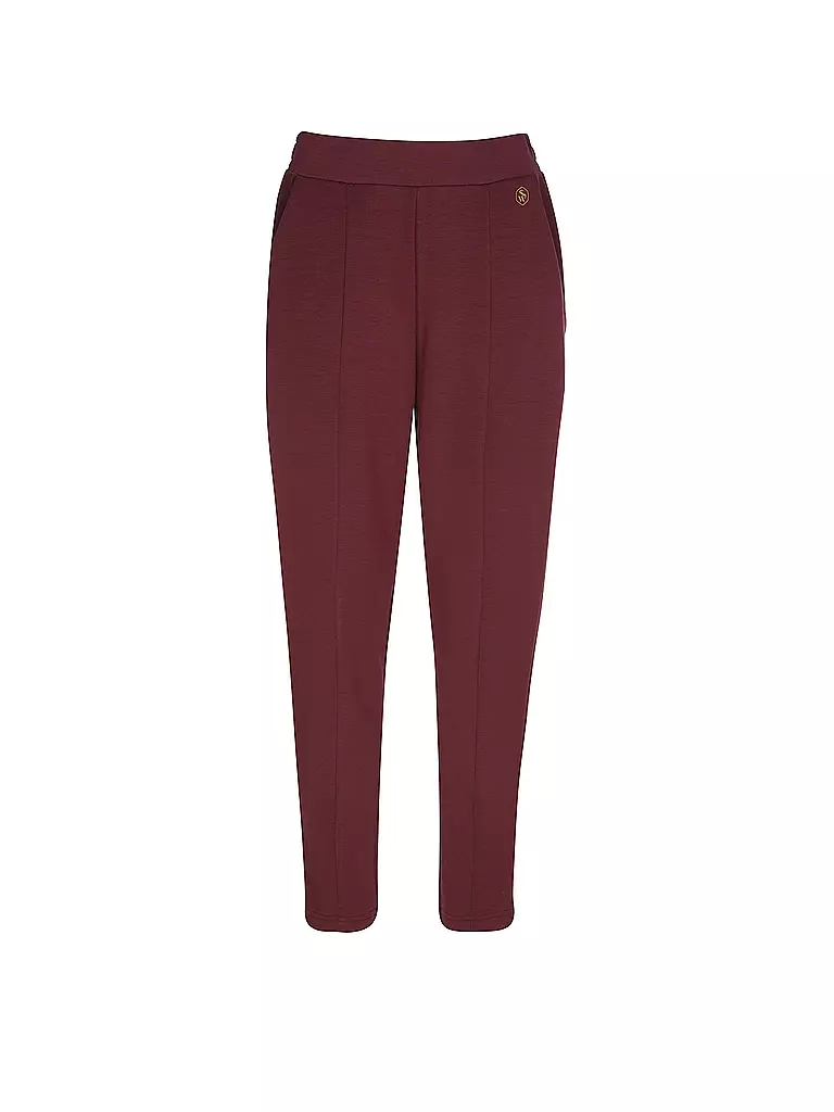 MEY | Pantaloni loungewear 7/8 PURE SOFTNESS boysenberry | Rosso scuro